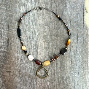 Retired Silpada Multi-Gemstone Beaded Necklace